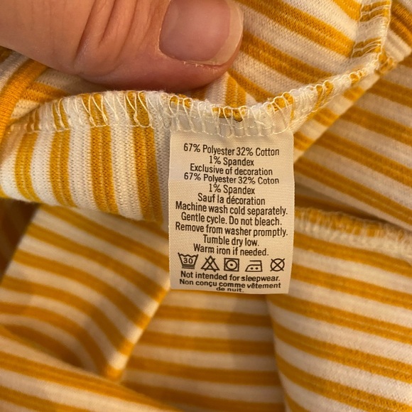 Janie and Jack Stripe Ottoman Dress 🌞 2T 🌞 Yellow - Picture 3 of 4